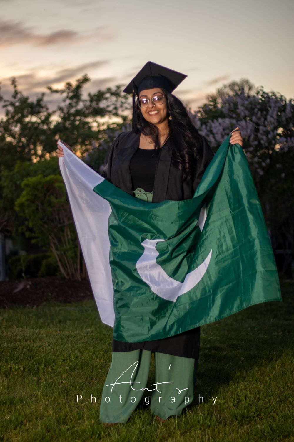 Graduation celebration portrait